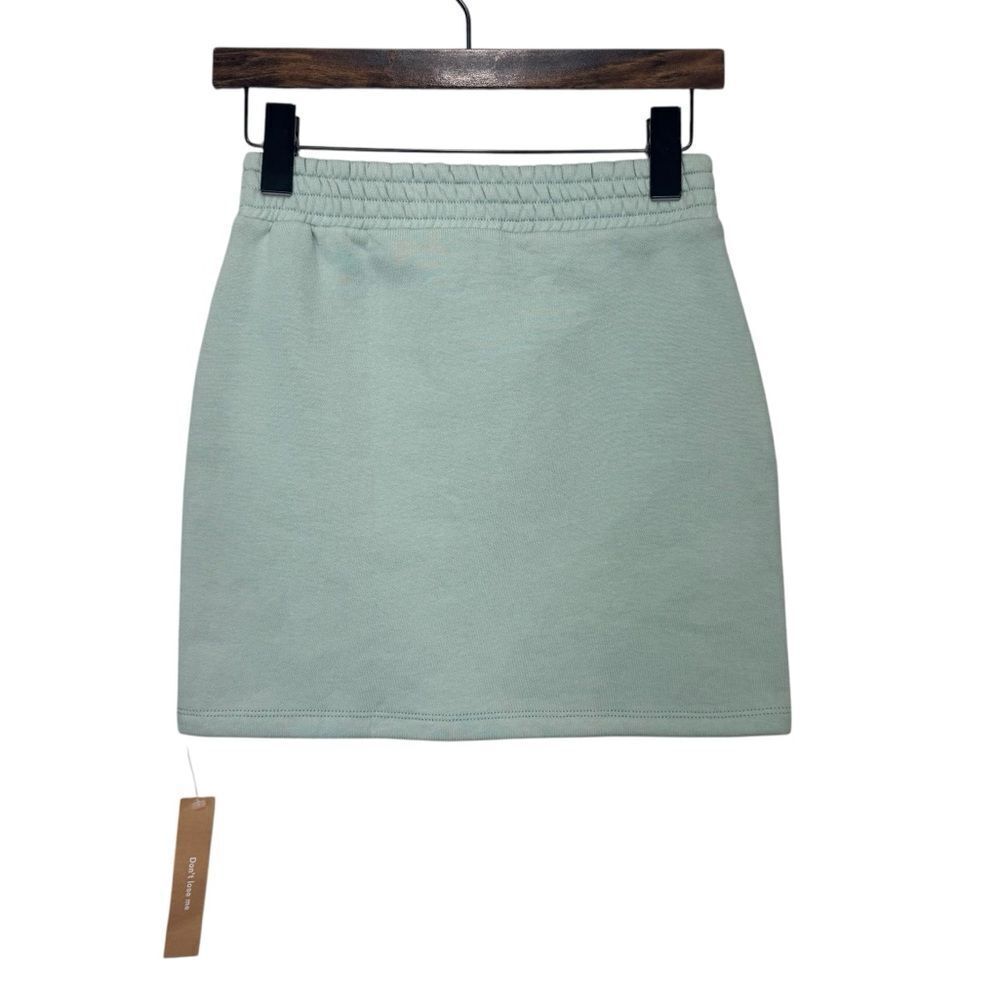 NEW Reformation Newport Sweat Skirt Celadon Size XS - Picture 3 of 7